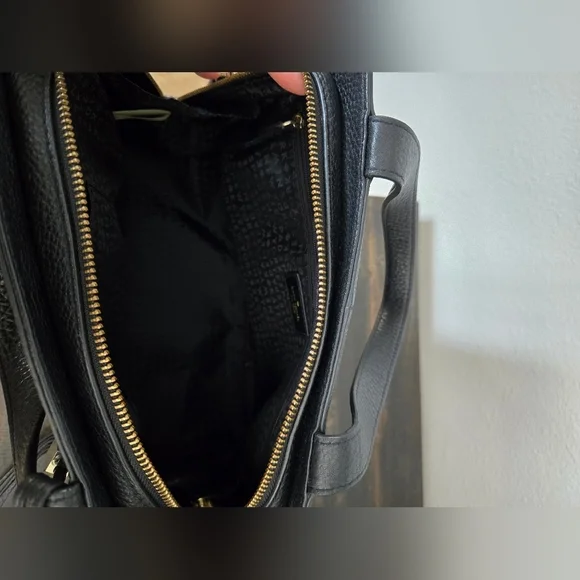 Kate Spade Grey Street Dominque Black Satchel with Gold Accents - Picture 11 of 12